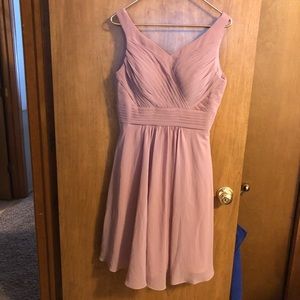 A azure bridesmaid dress